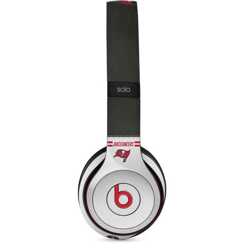 NFL Tampa Bay Buccaneers White Striped Beats Solo 3 Wireless Skin
